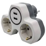 Adaptor 2 prize Hoff Line, + 2 x USB, 16A