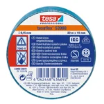 Bandă electroizolatoare tesa Professional 53988, 20 m x 0.13 mm x 19 mm, albastră