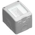 Cadru aparent Hoff, gri, 1 modul, pentru priză/întrerupător