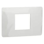 Ramă Schneider Electric Unica Studio NU210218, albă, 2 module, pentru priză/întrerupător