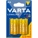 Baterie Varta Longlife 4106, alcalină, AA/LR6, (4+2) 6 buc