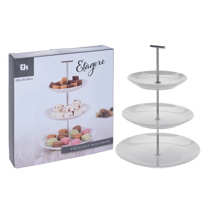 Etajara portelan 3 etaje rotunda 36 cmwebp