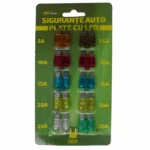 Siguranțe auto Ro Group EL1615, LED, plate, set 10 bucăți