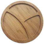 Tavă rotundă pentru servire, HB-2050, 25,4 x 1.9 cm, din bambus