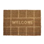 Covor intrare interior / exterior Embossed Coir RT02, maro, dreptunghiular, cocos, 60 x 40 cm