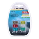 Siguranțe auto Dunlop, tip lama, set 6 bucăți